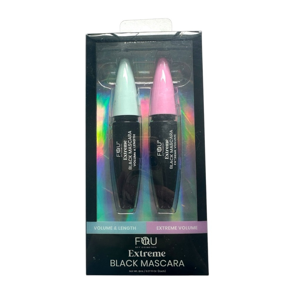 BFY‎ 2-Pack Extreme Black Mascara Volume & Lengthening NIP
